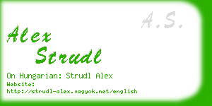 alex strudl business card